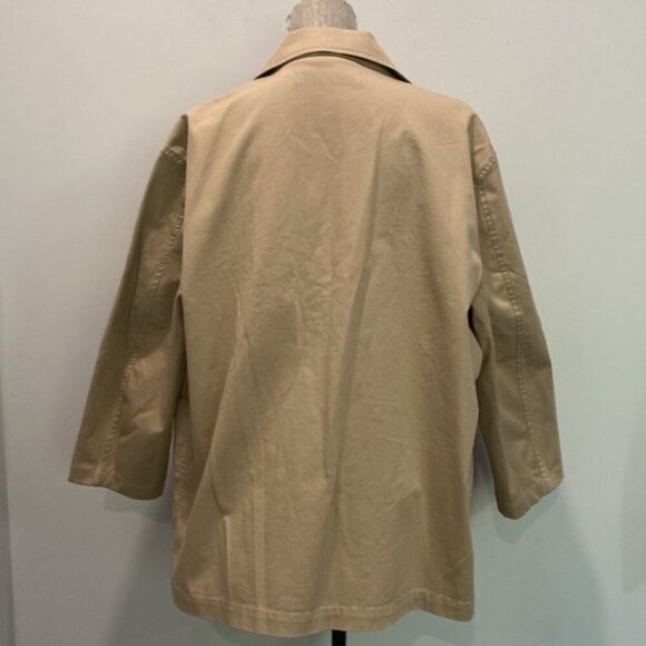 Zara Tan Trench Jacket Size Xlarge - Picture 12 of 16